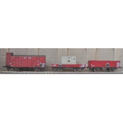 LS-models LSM 30273 Set de 3 Wagons OCEM couvert et tombereau ETAT - HO