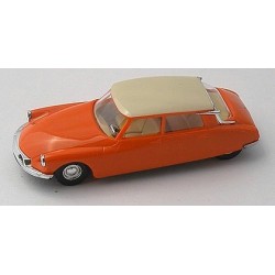 Citroen DS 19 limousine 1955 2 couleurs orange et toit beige Busch - 48001 - HO