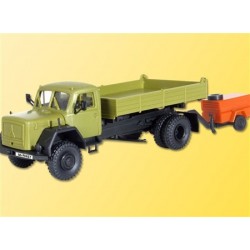 Kibri 14045 - Camion Magirus deutz 2 essieux avec remorque compresseur - HO Kibri 14045 - Camion Magirus deutz 2 essieux avec remorque compresseur - HO