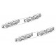 JOUEF hj2143/17 - lot de 4 flancs de bogie pour TENDER 141P hj2143 JOUEF - HO