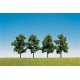 FALLER 181402 - Conjunto de 4 árboles de hojas de 60 mm HO-N + Z
