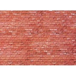FALLER - Plaque mur gres rouge 255x125mm 170613 HO