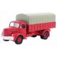 SAI 2624 - Camion pompier baché miniature 1/87 BERLIET GLR8 AZUR - HO