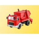 Kibri 18201 - camion Mercedes Benz pompiers avec conteneur - HO 1/87