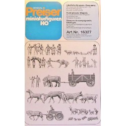 PREISER 16354 - lot de personnages "campagne" a peindre - HO 1/87