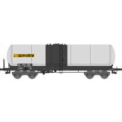 REE - wagon CITERNE ANF longue a bogie Y25S Ep V SIMOTRA a bande noire - WB169.1 - HO