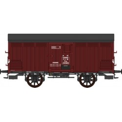REE WB257 - set de 2 Wagons couverts PRIMEURS PLM frises verticales ep 2 - HO