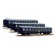 LS models LSM-49123 - 3 Voitures voyageur CIWL type F 1968 bleu - HO