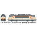 LSM 10051 - Loco SNCF BB 22200 gris orange gde cabine, Logo casquette, St martin de crau - ep V - HO