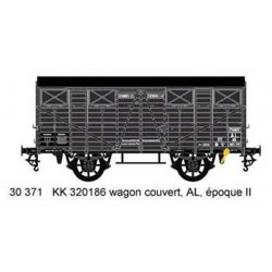 LSmodels LSM-30371 - Covered Wagon OCEM 19KK, gris, AL SNCF Época II - HO