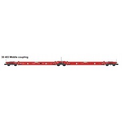 LSModels - LSM 30403 - Wagon Modalohr Sdmrss red lorry rail - SNCF HO