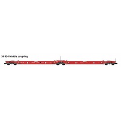 LSmodels - LSM 30404 - Wagon Modalohr Sdmrss lorry rail rouge - sncf HO