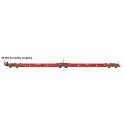 LSModels - LSM 30401 - Vagoneta Modalohr Sdmrss rojo - SNCF HO