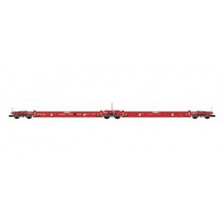 LSModels - LSM 30401 - Wagon Modalohr Sdmrss red lorry rail - SNCF HO