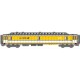 LS models - LSM 40414 - POSTAL car OCEM yellow / White ,grey roof - HO