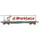 LS models - LSM 30296 - Wagon KM avec une caisse mobile BROCVIELLE ep V - sncf HO