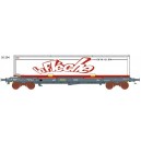 LS models - LSM 30294 - Grey-blue Wagon KMr with LA FLECHE container - sncf HO