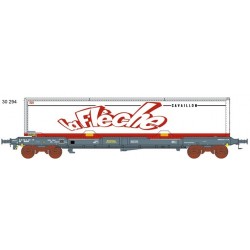 LS models - LSM 30294 - wagon K1 avec caisse mobile La Flèche ep V - sncf HO