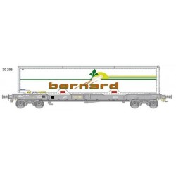 LS models - LSM 30295 - Grey-blue Wagon K1 with BERNARD container - sncf HO