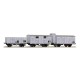 LS-models LSM 30272 Set de 3 Wagons OCEM couvert et tombereau NORD - ep 2 - HO