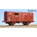 LS-models LSM 30261 - Set de 3 wagons couverts rouge UIC ep IV - HO