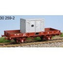 LS-models LSM 30259 - Set de 3 wagons OCEM couvert et plat ep 4- HO