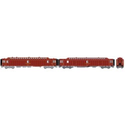 LS models - LSM 40413 - 2 POSTAL car OCEM brown PTT - HO