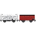 LS-models LSM 30394 Set de 2 wagons OCEM Frigorifique et couvert SNCF - HO