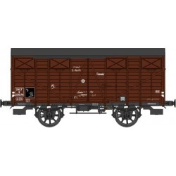 REE WB-290 - set de 2 Wagons COUVERT OCEM 19 Ep.IIIB SNCF- HO