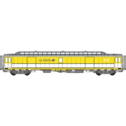 REE modeles - VB-035 - Voiture POSTALE OCEM 21,6 m PEZ jaune bandes blanches Ep.IV- HO