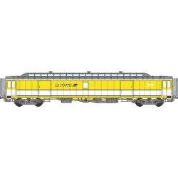 REE modeles - VB-036 - Voiture POSTALE OCEM 21,6 m PEZ jaune bandes blanches Ep.IV- HO