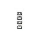 PIKO - 96100-13 - 4 walking feet para BB66000 040DG - HO