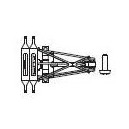 PIKO - 96130-02 - 1 pantograph double palette BB26000 SYBIC - HO