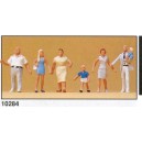 PREISER 10284 -familia en caminata - escala HO 1/87