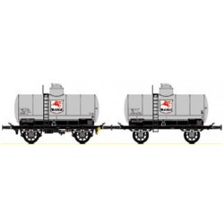 LS MODELS - SET of 2 OCEM CITERNES - MOBILOIL - SNCF Ep III - 30434 - HO