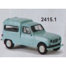 SAI2415.1 - Automobile Renault 4 fourgonnette vitree vert turquoise 1961 - HO