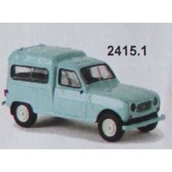SAI2415.1 - Automobile Renault 4 fourgonnette vitree vert turquoise 1961 - HO