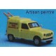 SAI2422 - Automobile Renault 4 fourgonnette artisan peintre valade avec echelle - HO