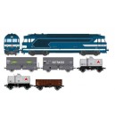 REE CM001 - Coffret BB67011 a plaques chambery avec 5 wagons - EP3 - HO