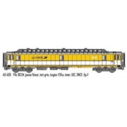 LS models - LSM 40438 - POSTAL car OCEM amarillio PTT, "SNCF" - HO