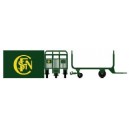  LS models - LSM 89598 - Set de 5 postal carretas verde PTT ep 3 - HO