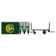  LS models - LSM 89598 - Set de 5 postal carretas verde PTT ep 3 - HO