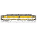 LS models - LSM 40441 - POSTAL car OCEM Yellow white PTT , black roof - HO