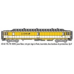 LS models - LSM 40441 - POSTAL car OCEM amarillio PTT, "SNCF" - HO