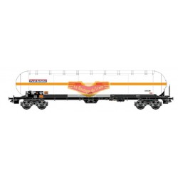 LS Models - LSM 30156 WAGON citerne UAS blanc bandeau orange NACCO - HO