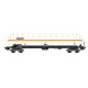  LS Models - LSM 30186 WAGON blanco tanque UAS naranja diadema Millet - HO