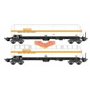 LS Models - LSM 30188 2carro tanque UAS blanc bandeau orange ASTRAGAL - HO