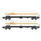 LS Models - LSM 30188 2carro tanque UAS blanc bandeau orange ASTRAGAL - HO