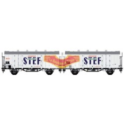 LS-models LS30397 - Conjunto de 2 vagones ocem refrigerado blanco "provence express" SNCF - HO
