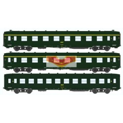 REE modeles vb057 - Set of 3 Cars DEV short A0 A8-B10 Green ep4 - HO